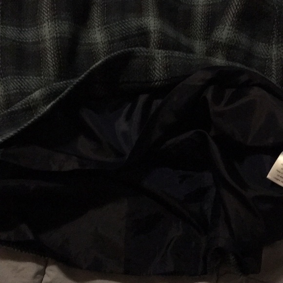 Pretty blue plaid wool/polyester skirt - Picture 5 of 7